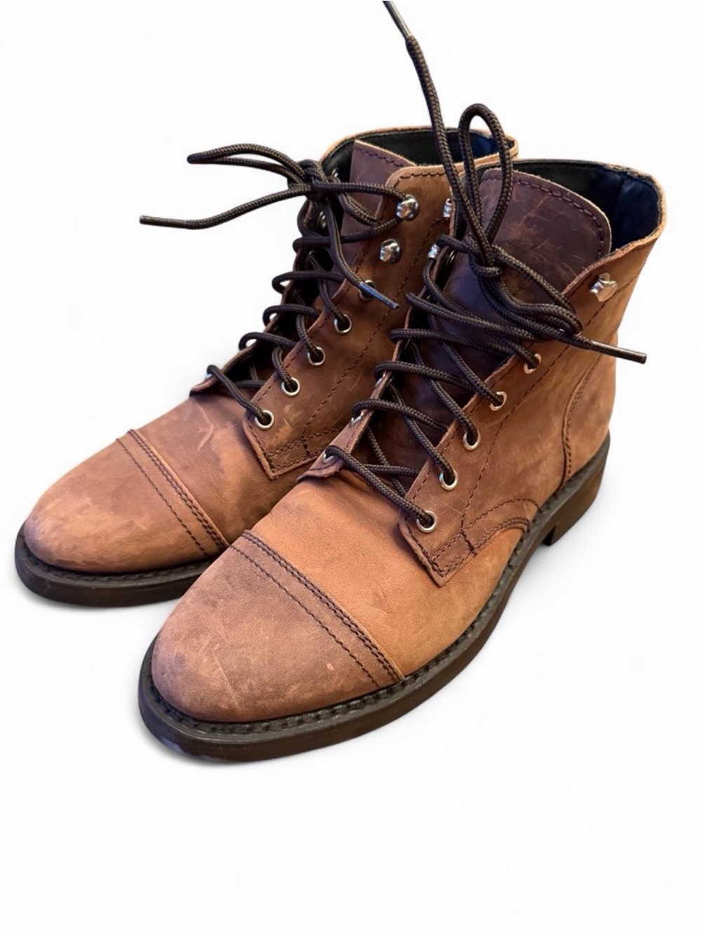 Thursday Boot Co. Captain Leather Boots Arizona Adobe Women's 9 lace up GYW